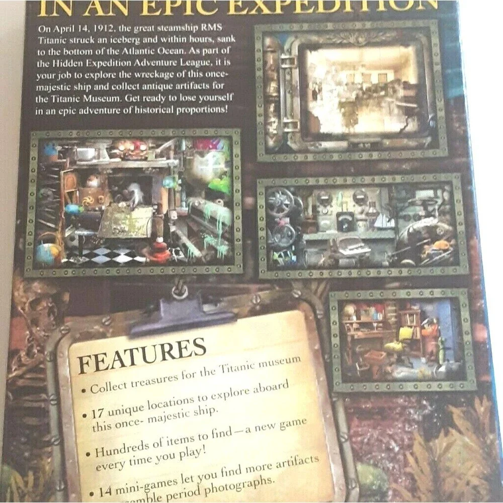 Hidden Expedition Titanic PC Game Includes Trial Version of Mystery Case Files